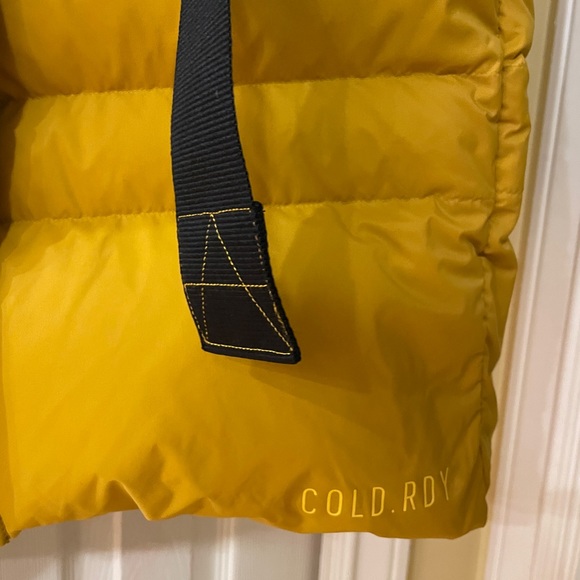 New adidas Women's Prime Cold.Rdy Puffer Down Vest Yellow - Picture 10 of 10